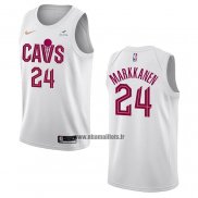 Maillot Cleveland Cavaliers Lauri Markkanen NO 24 Association 2022-23 Blanc