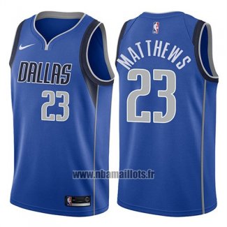 Maillot Dallas Mavericks Wesley Matthews No 23 Icon 2018 Bleu