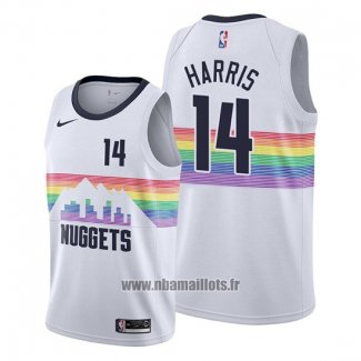 Maillot Denver Nuggets Gary Harris No 14 Ville Edition Blanc