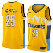 Maillot Denver Nuggets Malik Beasley No 25 Statement 2018 Jaune