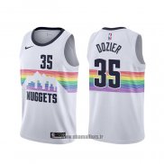 Maillot Denver Nuggets P.j. Dozier NO 35 Ville Blanc