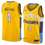 Maillot Denver Nuggets Paul Millsap No 4 Statement 2018 Jaune