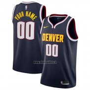 Maillot Denver Nuggets Personnalise Icon 2020-21 Bleu