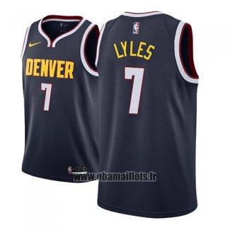 Maillot Denver Nuggets Trey Lyles No 7 Icon 2018-19 Bleu