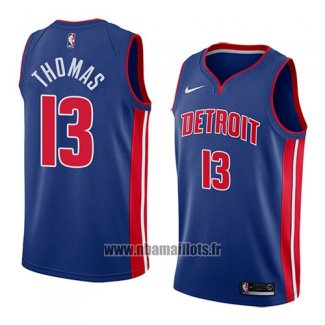 Maillot Detroit Pistons Khyri Thomas No 13 Icon 2018 Bleu