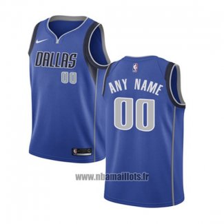 Maillot Enfant Dallas Mavericks Personnalise 2017-18 Bleu