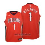 Maillot Enfant New Orleans Pelicans Zion Williamson No 1 Statement 2019 Rouge