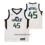 Maillot Enfant Utah Jazz Donovan Mitchell No 45 Association 2017-18 Noir