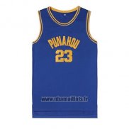 Maillot Film Punahou Obama No 23 Bleu