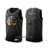 Maillot Golden Edition Golden State Warriors Stephen Curry No 30 Noir