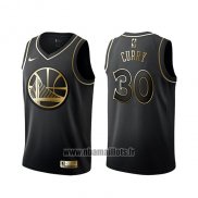 Maillot Golden Edition Golden State Warriors Stephen Curry No 30 Noir