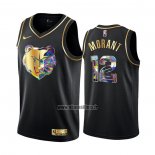 Maillot Golden Edition Memphis Grizzlies Ja Morant NO 12 2021-22 Noir