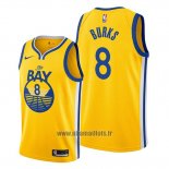 Maillot Golden State Warriors Alec Burks No 8 Statement The Bay Or