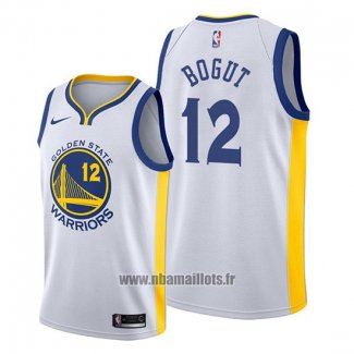 Maillot Golden State Warriors Andrew Bogut No 12 Association Blanc