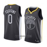 Maillot Golden State Warriors Demarcus Cousins No 0 Statement 2018-19 Noir