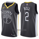 Maillot Golden State Warriors Jordan Bell No 2 The Town Statement 2017-18 Noir