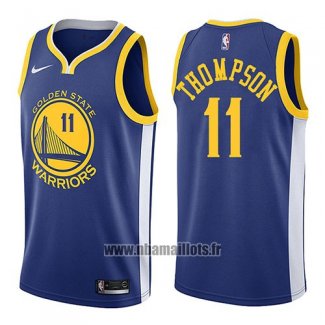 Maillot Golden State Warriors Klay Thompson No 11 Icon 2018 Bleu