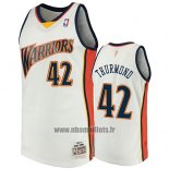 Maillot Golden State Warriors Nathaniel Thurmond No 42 2009-10 Hardwood Classics Blanc