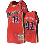 Maillot Golden State Warriors Nathaniel Thurmond No 42 2009-10 Hardwood Classics Orange