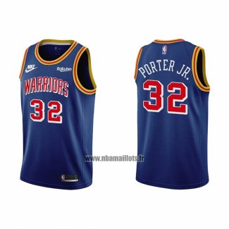 Maillot Golden State Warriors Otto Porter JR. NO 32 75th Anniversary Bleu