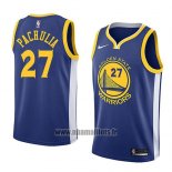 Maillot Golden State Warriors Zaza Pachulia No 27 Icon 2018 Bleu