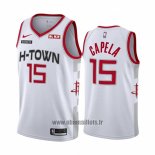 Maillot Houston Rockets Clint Capela No 15 Ville Edition Blanc