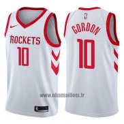 Maillot Houston Rockets Eric Gordon No 10 Swingman Association 2017-18 Blanc