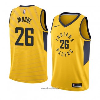 Maillot Indiana Pacers Ben Moore No 26 Statement 2018 Jaune