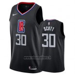 Maillot Los Angeles Clippers Mike Scott No 30 Statement 2019 Noir