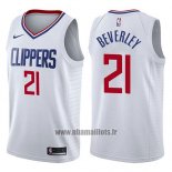 Maillot Los Angeles Clippers Patrick Beverley No 21 Association 2017-18 Blanc