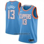 Maillot Los Angeles Clippers Paul George No 13 Ville 2019 Bleu