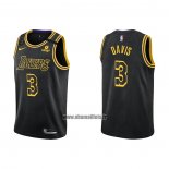 Maillot Los Angeles Lakers Anthony Davis NO 3 Mamba 2021-22 Noir