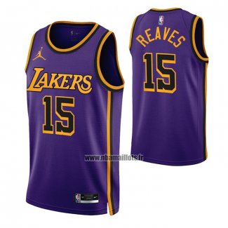 Maillot Los Angeles Lakers Austin Reaves NO 15 Statement 2022-23 Volet