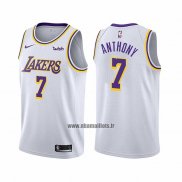 Maillot Los Angeles Lakers Carmelo Anthony NO 7 Association 2021 Blanc