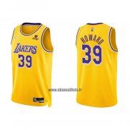 Maillot Los Angeles Lakers Dwight Howard NO 39 75th Anniversary 2021-22 Jaune