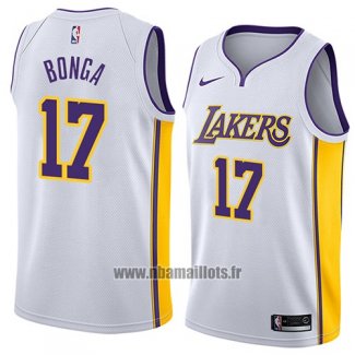 Maillot Los Angeles Lakers Isaac Bonga No 17 Association 2018 Blanc