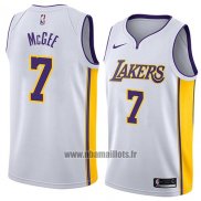 Maillot Los Angeles Lakers Javale Mcgee No 7 Association 2018 Blanc