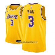 Maillot Los Angeles Lakers Josh Hart No 3 Icon 2018-19 Or