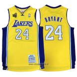 Maillot Los Angeles Lakers Kobe Bryant No 24 2009-10 Finals Jaune