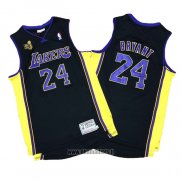 Maillot Los Angeles Lakers Kobe Bryant No 24 2009-10 Finals Noir