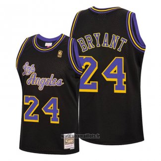Maillot Los Angeles Lakers Kobe Bryant No 24 Reload Classic Hardwood 2020 Noir