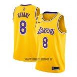Maillot Los Angeles Lakers Kobe Bryant No 8 Nike Icon 2018-19 Jaune