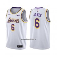 Maillot Los Angeles Lakers LeBron James NO 6 Association 2021-22 Blanc
