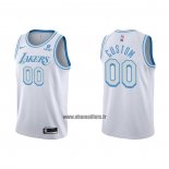 Maillot Los Angeles Lakers Personnalise Ville 2021-22 Blanc