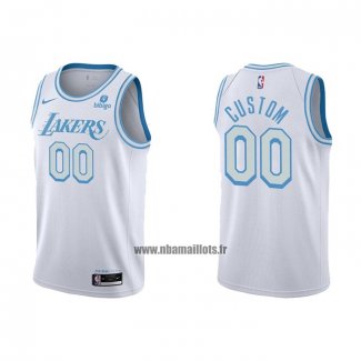 Maillot Los Angeles Lakers Personnalise Ville 2021-22 Blanc