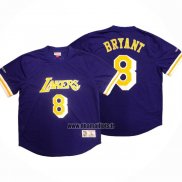 Maillot Manche Courte Los Angeles Lakers Kobe Bryant NO 8 Volet