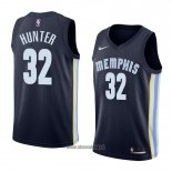 Maillot Memphis Grizzlies Vincent Hunter No 32 Icon 2018 Bleu