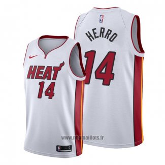 Maillot Miami Heat Tyler Herro No 14 Association 2019-20 Blanc