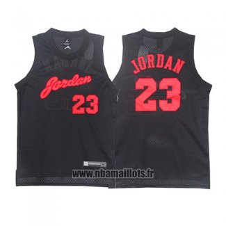 Maillot Michael Jordan No 23 Noir Rouge