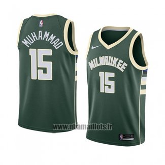 Maillot Milwaukee Bucks Shabazz Muhammad No 15 Icon 2018 Vert